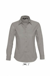 SOL'S Női blúz SOL'S SO16020 Sol'S Embassy - Long Sleeve Oxford Women'S Shirt -XL, Silver