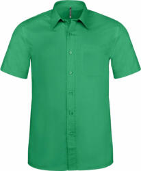 Kariban Férfi ing Kariban KA551 Ace - Short-Sleeved Shirt -XL, Kelly Green