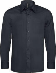 Kariban Férfi ing Kariban KA529 Long-Sleeved Cotton/Elastane Shirt -2XL, Zinc