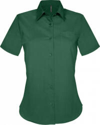 Kariban Női blúz Kariban KA548 Judith > Ladies' Short-Sleeved Shirt -3XL, Forest Green