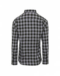 Premier Női blúz Premier PR350 Mulligan' Check - Women'S Long Sleeve Cotton Shirt -2XL, Steel/Black