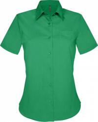 Kariban Női blúz Kariban KA548 Judith > Ladies' Short-Sleeved Shirt -4XL, Kelly Green