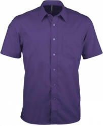 Kariban Férfi ing Kariban KA551 Ace - Short-Sleeved Shirt -M, Purple