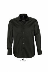 SOL'S Férfi ing SOL'S SO17000 Sol'S Brighton - Long Sleeve Stretch Men'S Shirt -XL, Black