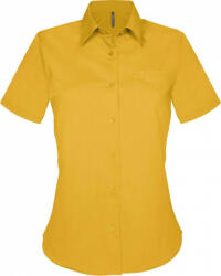 Kariban Női blúz Kariban KA548 Judith > Ladies' Short-Sleeved Shirt -4XL, Yellow
