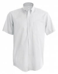Kariban Férfi ing Kariban KA535 Men'S Short-Sleeved Oxford Shirt -XL, White