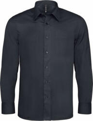 Kariban Férfi ing Kariban KA529 Long-Sleeved Cotton/Elastane Shirt -S, Zinc