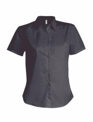 Kariban Női blúz Kariban KA532 Ladies' Short-Sleeved Cotton/Elastane Shirt -XS, Zinc