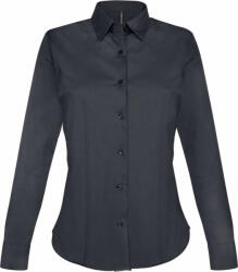 Kariban Női blúz Kariban KA530 Ladies' Long-Sleeved Stretch Shirt -S, Zinc