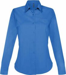 Kariban Női blúz Kariban KA549 Jessica > Ladies' Long-Sleeved Shirt -L, Light Royal Blue