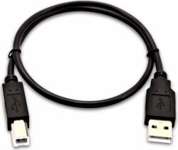 V7 V7USB2AB-50C-1E USB-A apa - USB-B apa 2.0 Nyomtató kábel - Fekete (0.5m) (V7USB2AB-50C-1E)