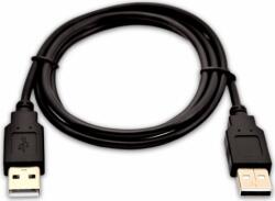 V7 V7USB2AA-02M-1E USB-A apa - USB-A apa 2.0 Adat és töltőkábel - Fekete (2m) (V7USB2AA-02M-1E)