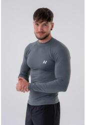 NEBBIA Tricou pentru bărbați Long-Sleeve Active Grey XXL