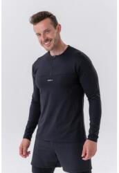 NEBBIA Tricou pentru bărbați Long-Sleeve Layer Up Black XL
