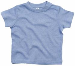 Babybugz Egyszínű csecsemő póló - Kék melírozott | 12-18 hónap (BZ02-1000256879)