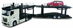 Bburago Tir Mercedes Benz Actros Trailer Multicar Carrier + Ford Focus Turnier negru 20081/43 (16777)