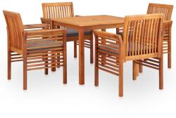 vidaXL Set mobilier de exterior cu perne 5 piese, lemn masiv de acacia (278902) - vidaxl