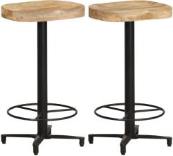 vidaXL Scaune de bar, 2 buc. , 66 cm, lemn masiv de mango (321965)