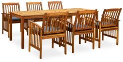 vidaXL Set mobilier de grădină cu perne, 7 piese, lemn masiv acacia (3058092) - vidaxl