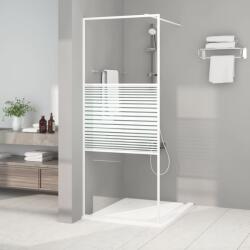 vidaXL Perete de duș walk-in, alb, 80x195 cm, sticlă ESG transparentă (152150) - vidaxl