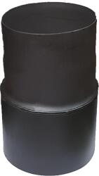 K-Fém Füstcső bővítő - Ø 150/200 mm - fekete, festett
