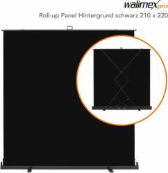Walimex pro Roll-up 210x220cm Fotós háttér - Fekete (23211) - bestmarkt