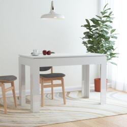 vidaXL magasfényű fehér forgácslap étkezőasztal 120 x 60 x 76 cm (800762) - vidaxl