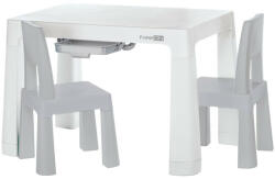  FreeON Neo műanyag gyerek asztal 2 db székkel- Szürke