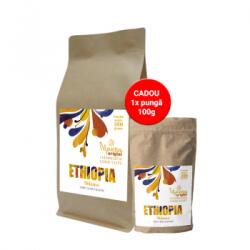 Morra Coffee Pachet Promo 1 kg Morra Origini Ethiopia Sidamo cafea boabe origini + CADOU 100g Ethiopia Sidamo