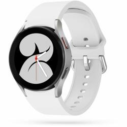 Okosóra szilikon szíj - Samsung Galaxy Watch 5 / 5 Pro (40 / 44 / 45 mm) - fehér szilikon szíj - tokgalaxis