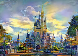 Bluebird Puzzle 90290 - Disney World Castle - Orlando- Floride- USA - 1000 db-os puzzle