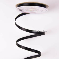  Szatén szalag 6 mm x 22.86 m - Fekete