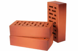 Lode GEMINI - caramida klinker cu goluri, rosu combinat, 250x120x65 mm (11.801100L)