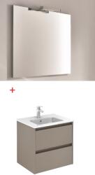 Bannio Sansa 70 fali fürdőszobabútor szett, Kyra mosdóval, sandy smoky 73041-K (73041-K)