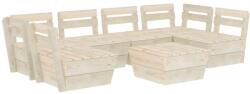 vidaXL Set mobilier din paleți, 7 piese, lemn de molid tratat 3063725