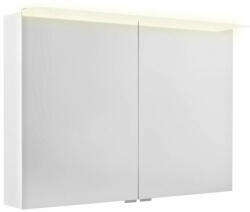 SAPHO Linex fényes fehér tükrösszekrény LED világítással (LX100-0030)