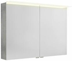 SAPHO Linex ezüst tölgy tükrösszekrény LED világítással (LX100-0011)