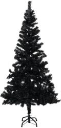 vidaXL Pom de Crăciun artificial cu suport, negru, 120 cm, PVC (329179)