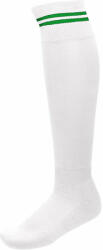 Proact Uniszex zokni Proact PA015 Striped Sports Socks -31/34, White/Sporty Kelly Green