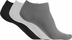 Proact Uniszex zokni Proact PA033 Microfibre Trainer Socks - pack Of 3 pairs -35/38, Storm Grey/White/Black