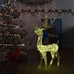 vidaXL meleg fehér akril karácsonyi rénszarvas dísz 140 LED-del 120 cm (329781)