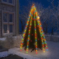 vidaXL karácsonyfa-fényháló 300 színes LED-del 300 cm (328891)