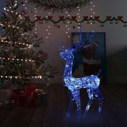 vidaXL kék akril rénszarvasos karácsonyi dekoráció 140 LED-del 120 cm (329783)