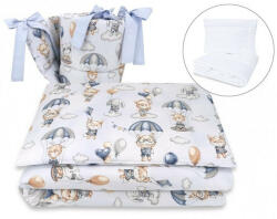  Baby Shop 5 részes babaágynemű - kék lufis állatok