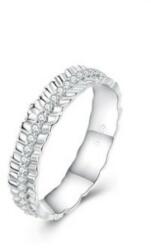 Ékszerkirály Ezüst női gyűrű fehér kristállyal, 8-as méret (1005004763396307_02)