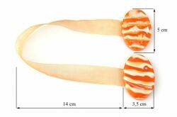 Eurofirany Különleges függönyelkötő mágnes 20 Narancssárga