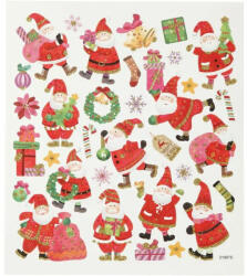 CCHOBBY Karácsonyi matrica, télapó ajándékokkal, 15x17cm (CRC-298951) - mesescuccok