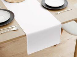 Goldea extra erős 100% - os pamut asztali futó - fehér 20x120 cm