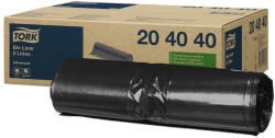 Tork hulladékgyűjtő zsák 5 literes B3 fekete, 42x19cm, 20x50db SCA204040