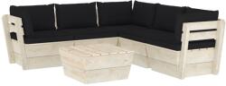 vidaXL Set mobilier din paleți cu perne, 6 piese, lemn molid 3063535